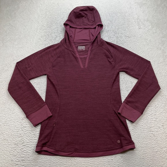 Outdoor Research Tops - Outdoor Research Zenga Hoody Women's Size Small Burgundy Sweater